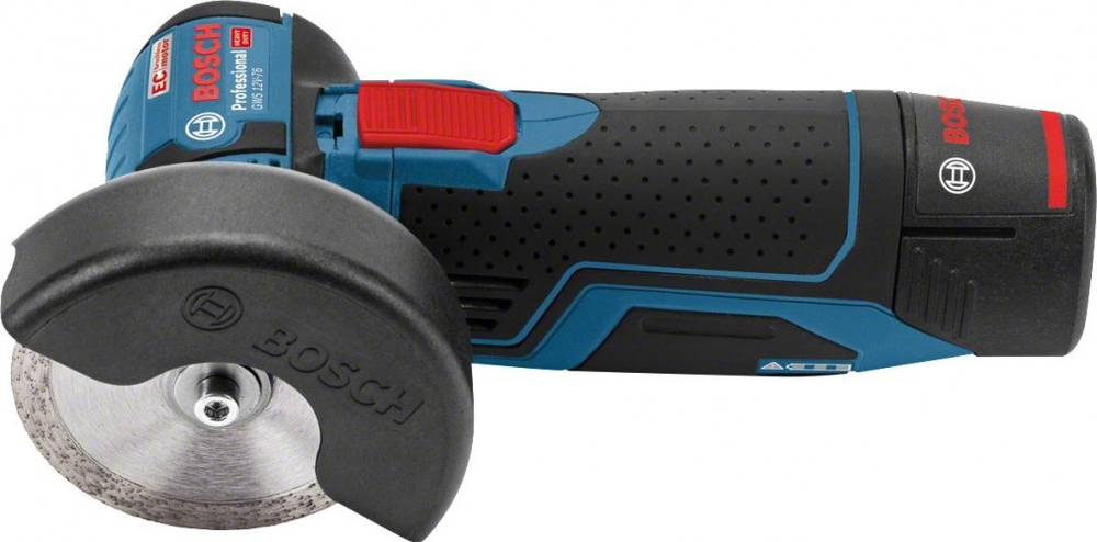 Угловая шлифмашина аккумуляторная BOSCH GWS 12V-76 бесщеточная 0615990M3E 1х2,0 Ач, картонная коробка