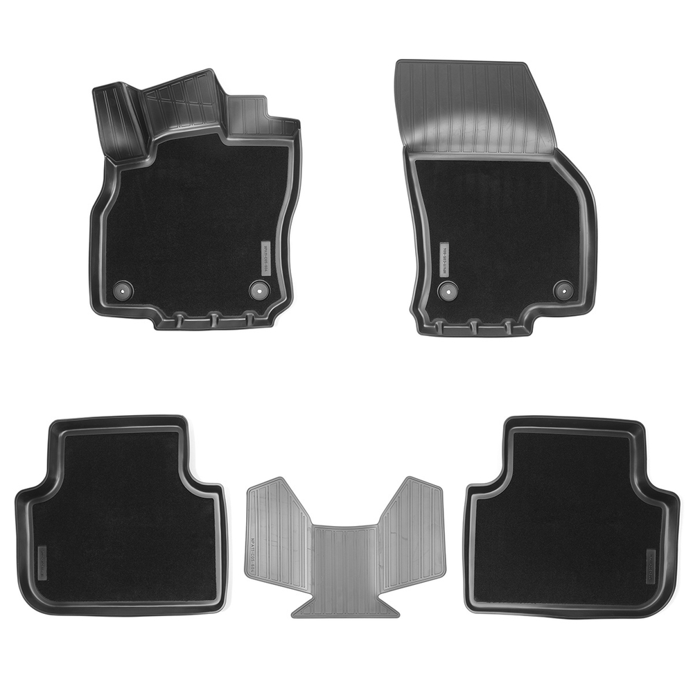 Ковры в салон Norplast/Unidec для Audi Q3 II в кузове F3 (2018-), Черный, арт.NPA11-C05-604-CM
