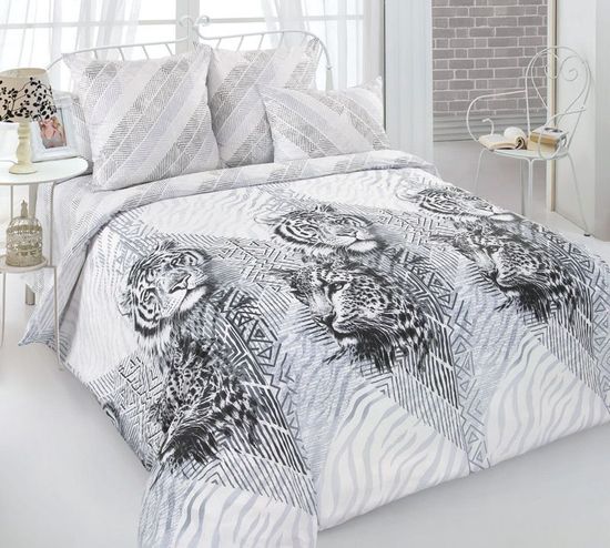 Семейный комплект постельного белья Книга Джунглей поплин