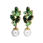 Серьги Dyrberg Kern BALETE SG GREEN_WHITE PEARL 470027