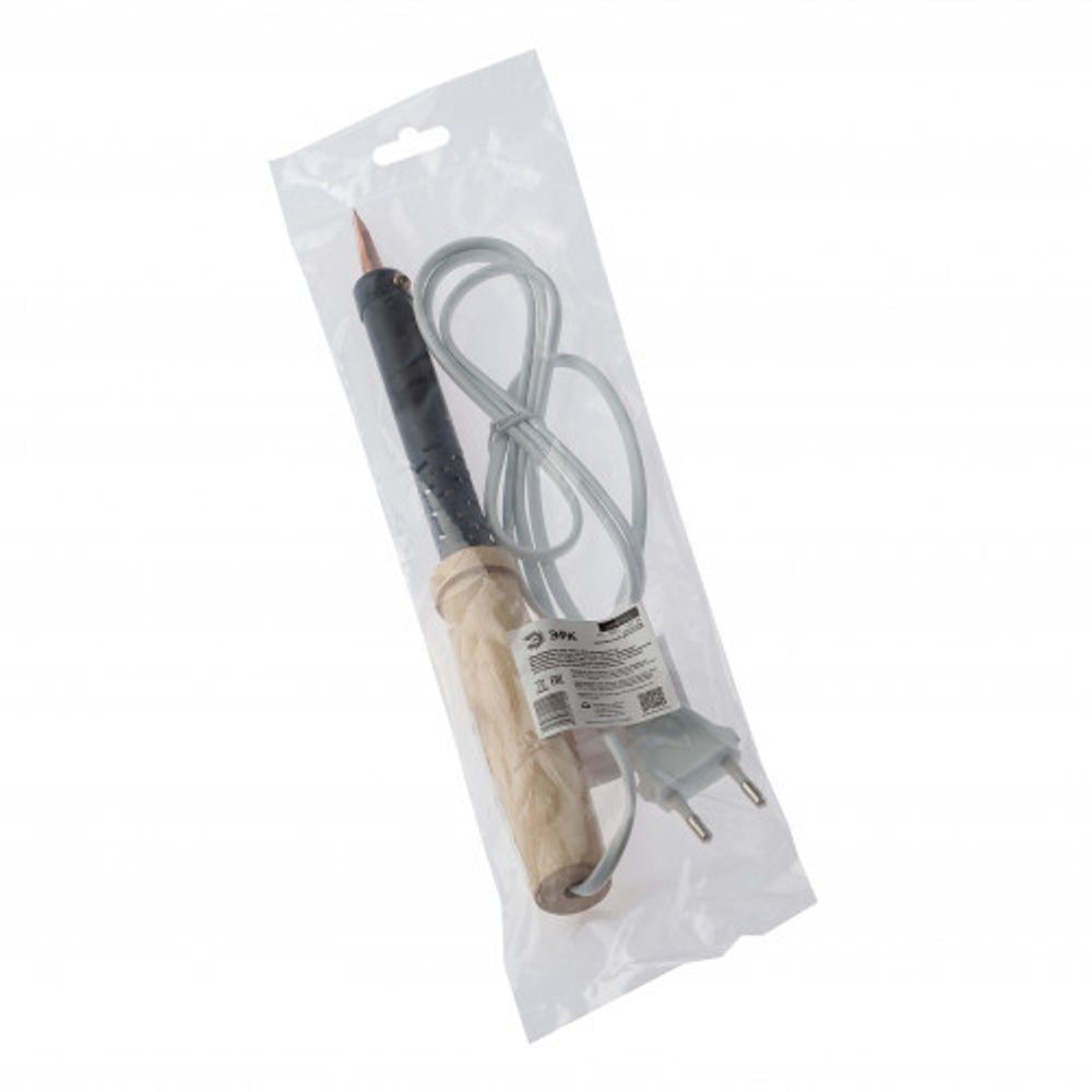 Паяльник ЭРА ЭПСН с деревянной рукояткой 230 В 100 Вт