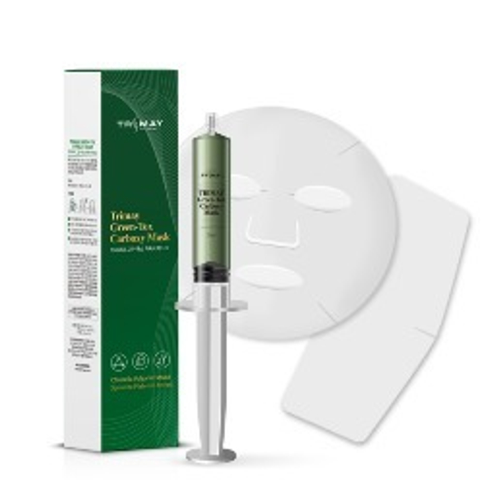 Карбокситерапия Маска для лица и шеи Trimay Green-Tox Carboxy Mask