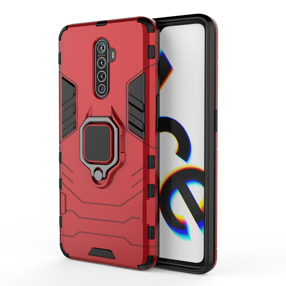 Противоударный чехол с кольцом Panther Case для Realme X2 Pro