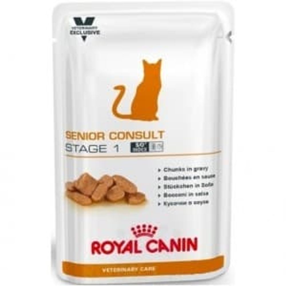 *Royal canin 100г Senior Consult Stage1 пауч д/котов и кошек &amp;gt; 7 лет, без видимых признаков старения
