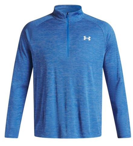 Теннисная футболка Under Armour Tech Textured 1/2 - blue