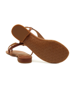 Кожаные босоножки LAUREN RALPH LAUREN - коричневый(802940593)