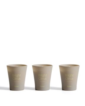 Набор из 3 ароматизированных свечей Bright Citrus с ароматом цитронеллы, 50 г