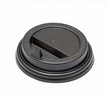 Крышка ПС с клапаном d=80мм черная