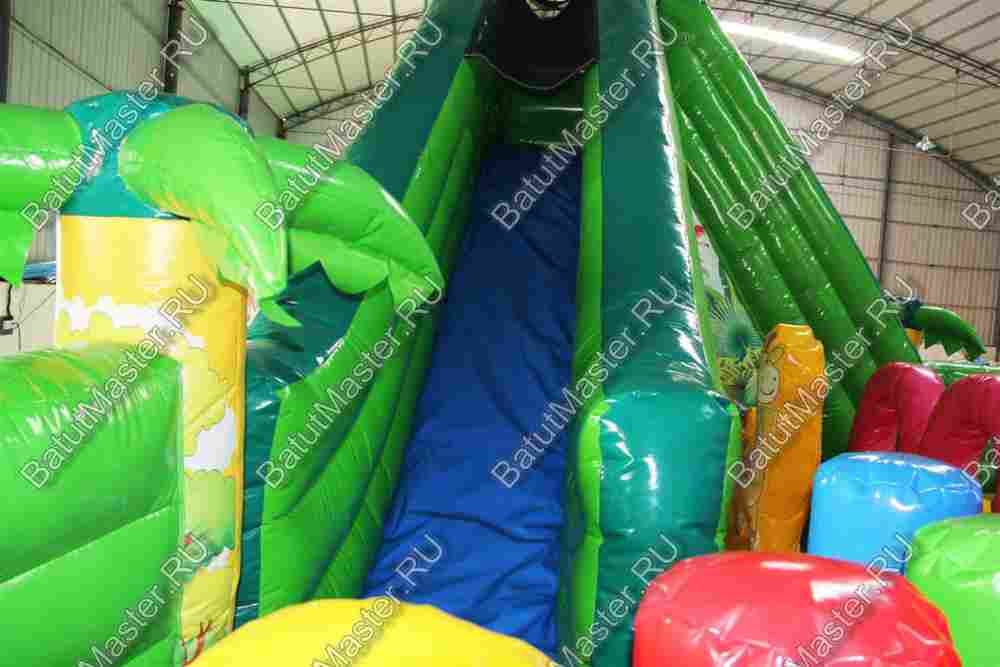 Коммерческий надувной батут "Джунгли малый"