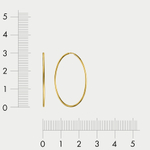 Серьги-конго для женщин из желтого золота 585 пробы без вставок (арт. 92004)