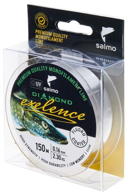 Леска монофильная Salmo Diamond EXELENCE FLUORO COATED Clear 150/016