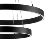 748117 Люстра SATURNO LED 60W 4400LM 70G ЧЕРНЫЙ 3000-6000K