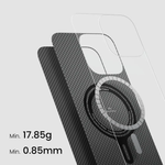 Накладка для iPhone 16 6.1" Pitaka Ultra Slim case черно-серая