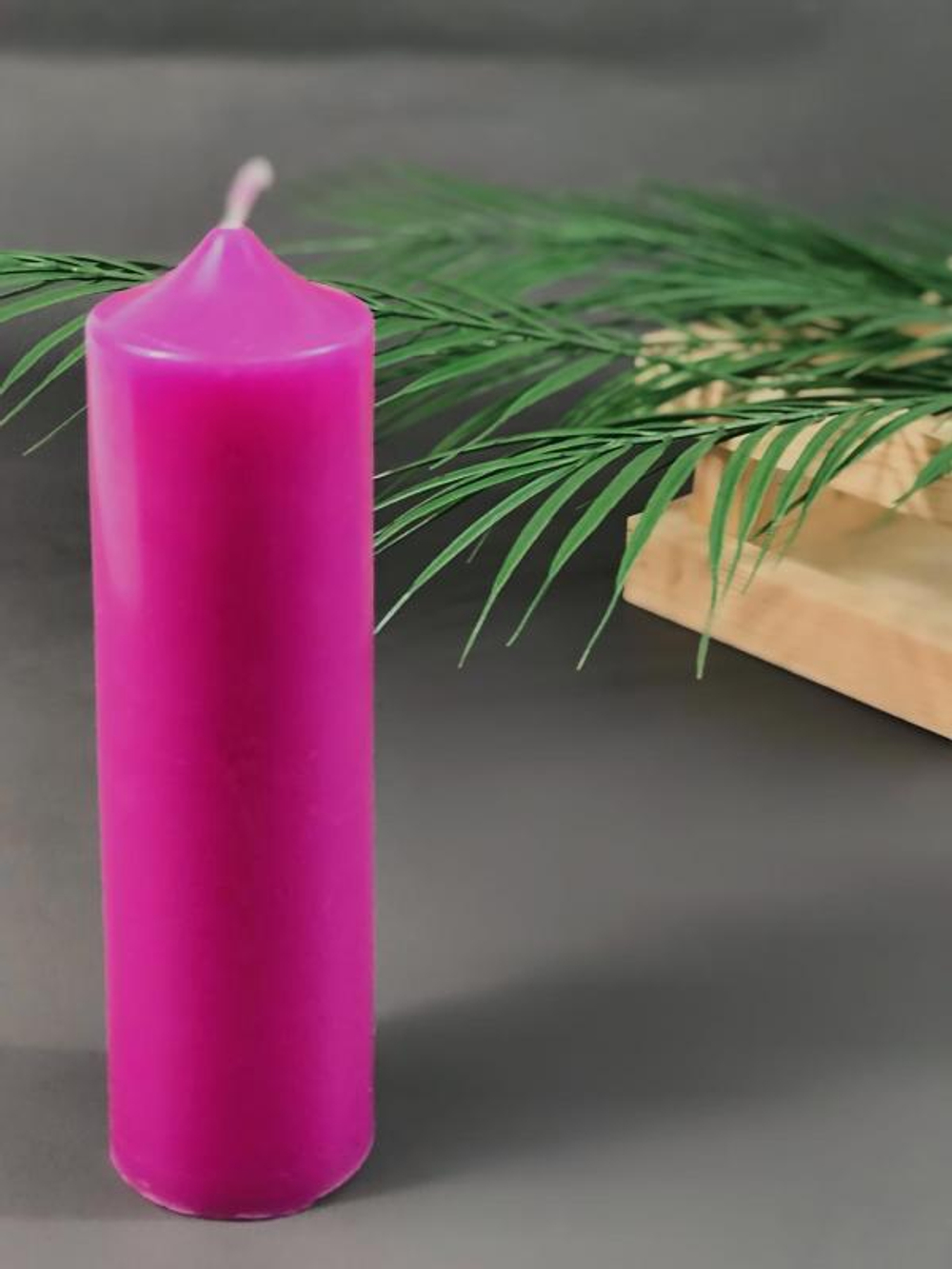 Свеча алтарная розовая 70 часов