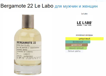 Le Labo Bergamote 22 100ml (Коробка парфюма без слюды, парфюм новый, распаковка для фото)