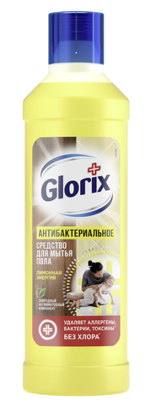 Средство для мытья полов Glorix Лимонная энергия 1 л