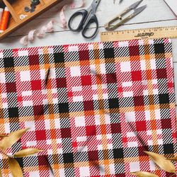 Ткань дюспо клетчатый узор