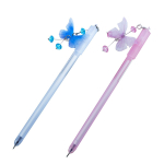 Ручка гелевая Alingar "Волшебная бабочка" синяя, 0,7мм