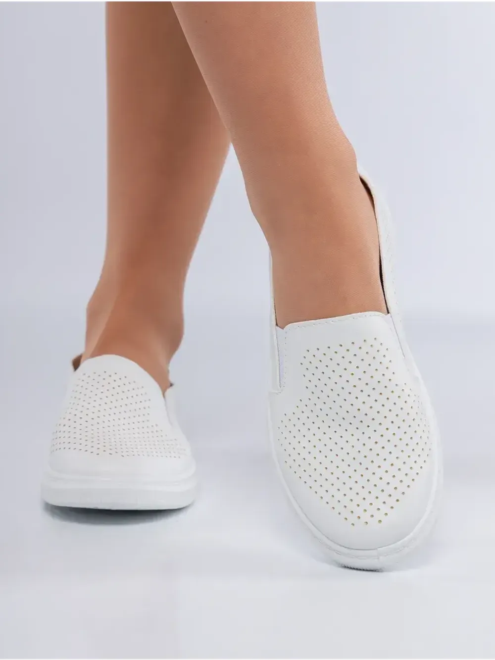 Мокасины летние с перфорацией