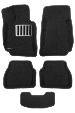 Коврики салона для MERCEDES W205 (C-Class) (2015-) Euromat 3D Business черные. Арт. EMC3D-003514