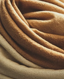 ZARA HOME ШЕРСТЯНОЙ ПЛЕД, КОРИЦА