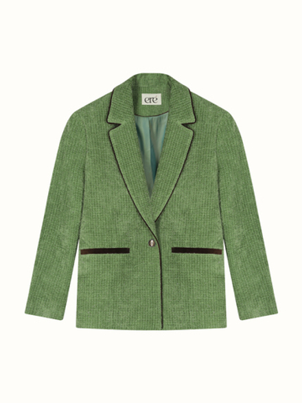 Жакет из твида «фисташковый»
