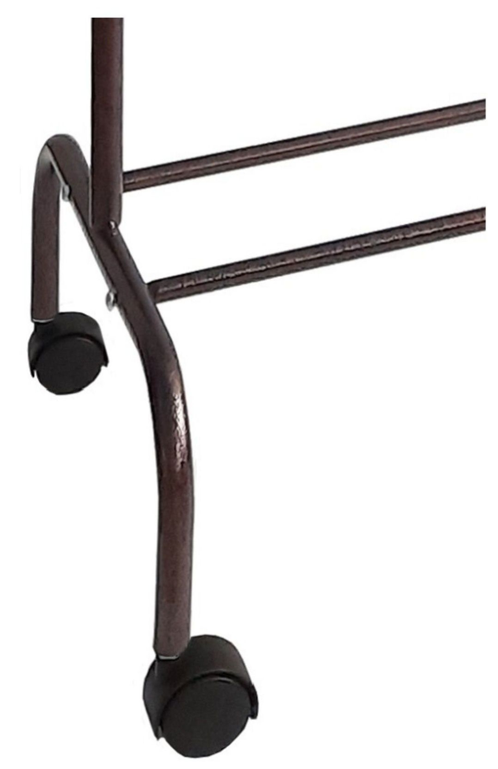 ВЕШАЛКА ГАРДЕРОБНАЯ НА КОЛЕСАХ МЕДНЫЙ АНТИК ВГ11