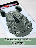 Наклейка - Носорог