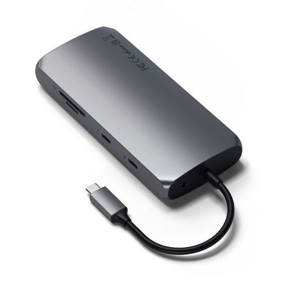 USB-хаб Satechi USB-C Multiport MX Adapter серый космос (ST-UCMXAM)