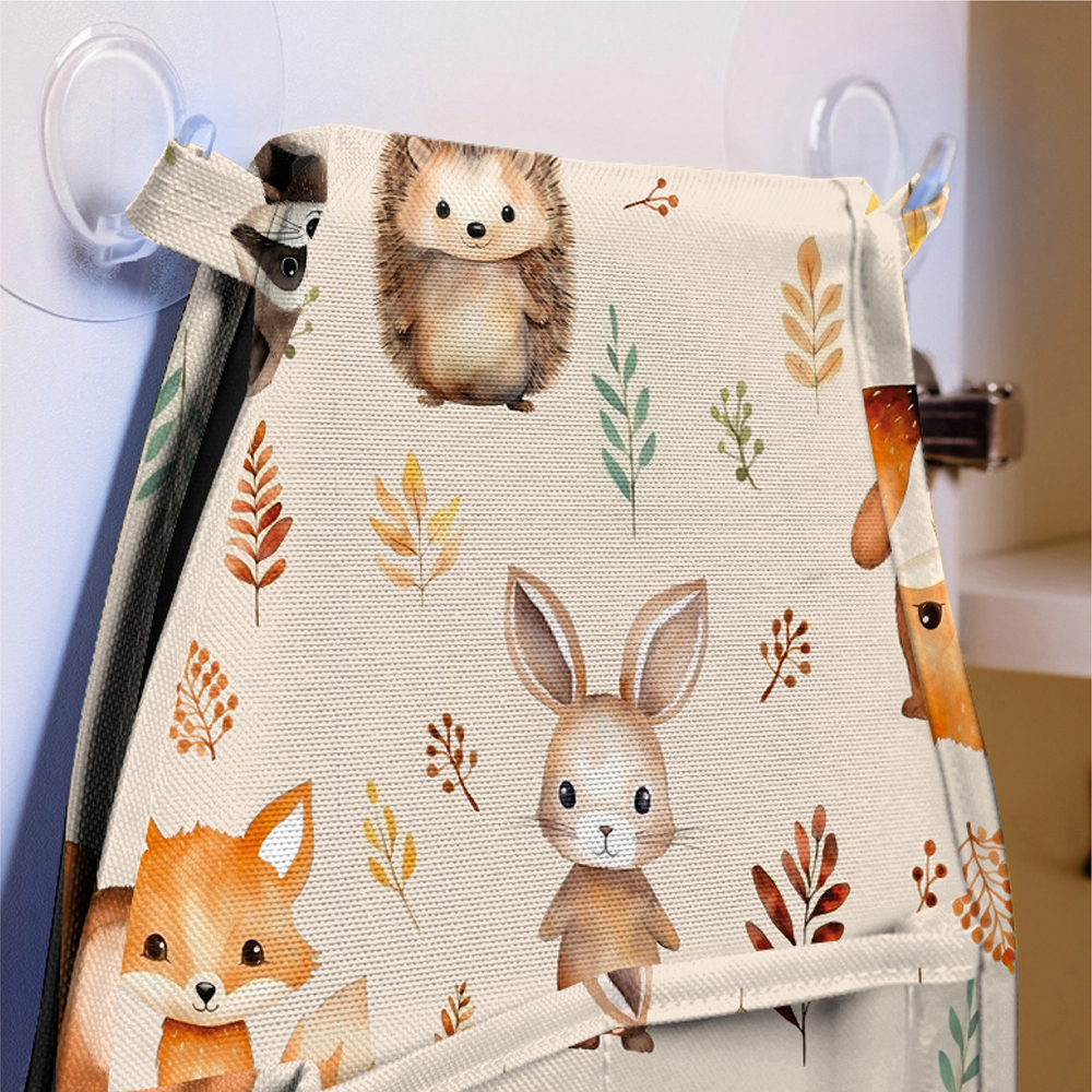 Кармашки для детского сада на липучке. Лес принт