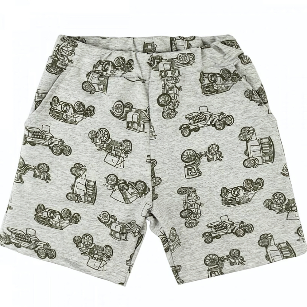 Шорты для мальчиков футер 0833300102 р.104-110 сер (Юлла)