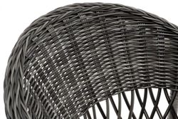 "Сицилия" плетеный стул из искусственного ротанга, цвет графит