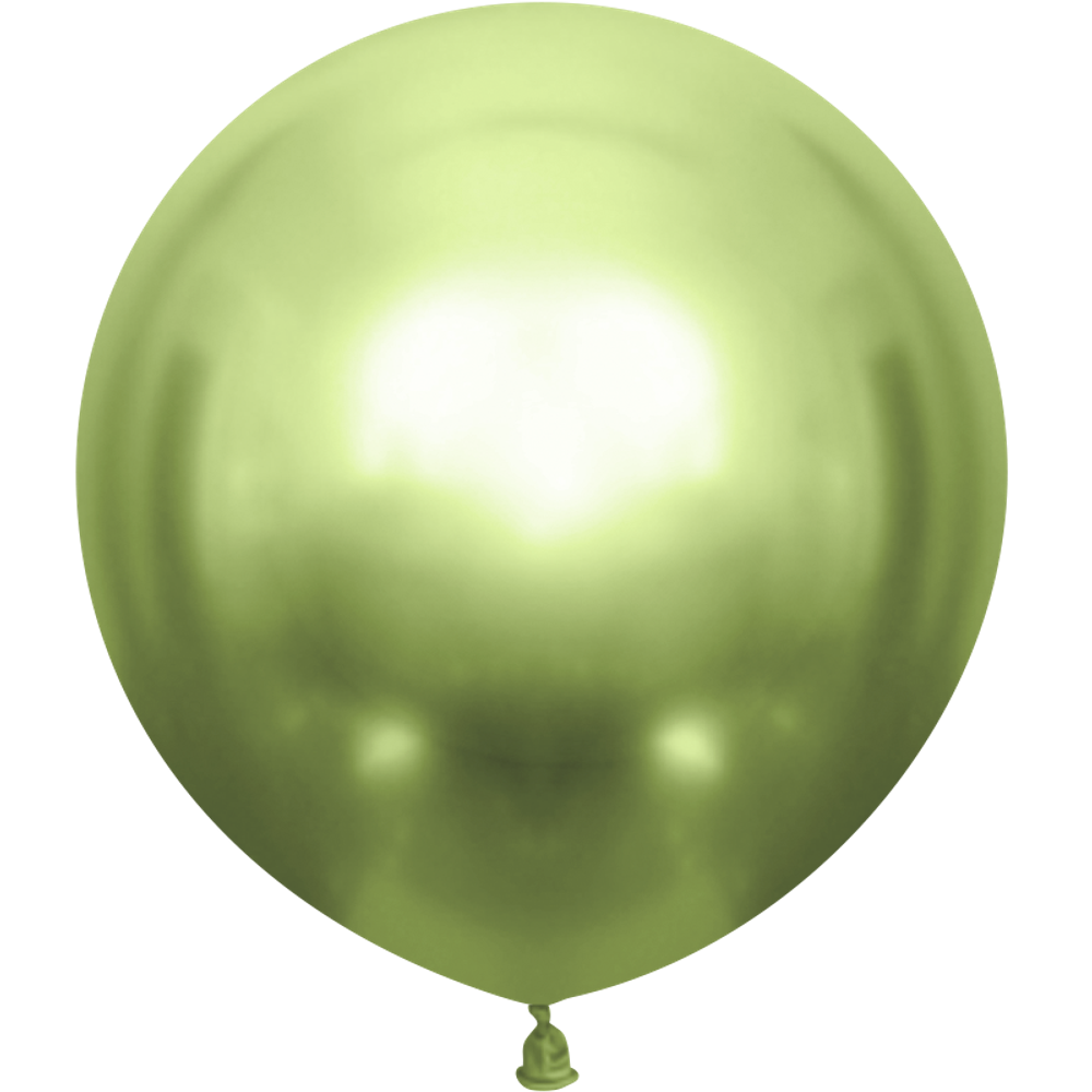 Шар Большой Лайм зеленый Хром