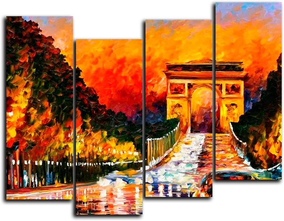 Модульная картина "Вечерний закат"