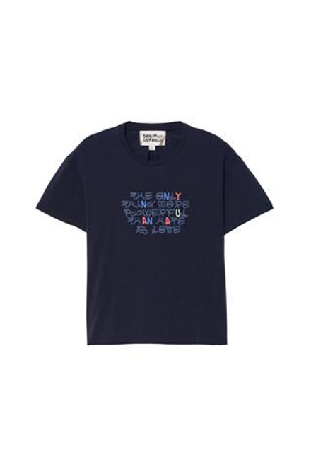 ZARA X BENITO ANTONIO ФУТБОЛКА С НАДПИСЬЮ, СИНИЙ