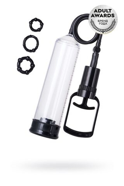 Помпа для пениса A-Toys by TOYFA Onyx, PVC, прозрачный, 23,5 см