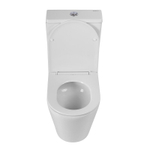 Унитаз-компакт безободковый BelBagno Flay-R BB2149CP-TOR/SC с крышкой-сиденьем микролифт, белый