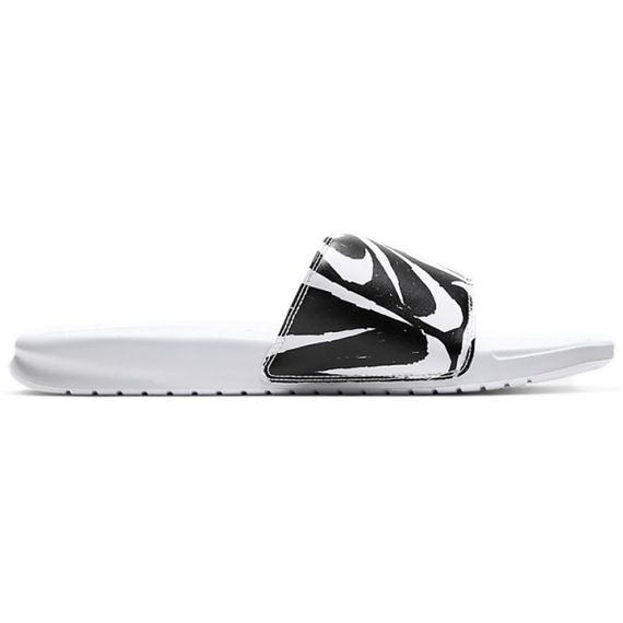 Nike Benassi JDI Print 'White Black'