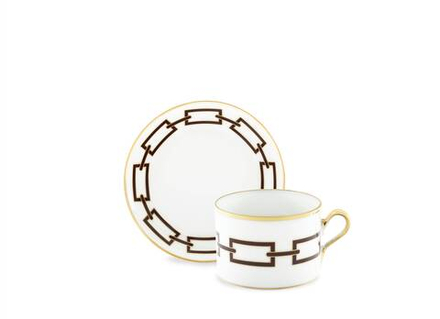 Чайная чашка с блюдцем Catene Ebano (220 мл)
