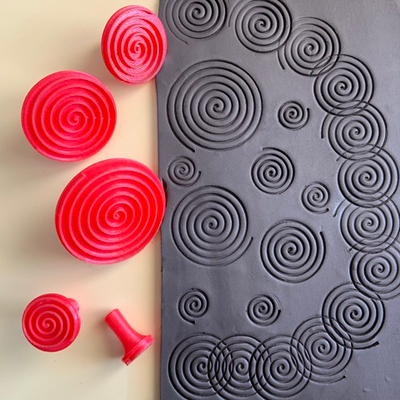 Набор штампов  "Спирали"