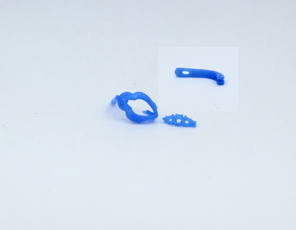 Восковка серьги (Ø 2.00 мм - 2 шт. Ø 1.50 мм - 4 шт., 6 деталей)