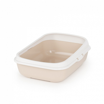Лоток ALTA для кошек малый (с бортами) (бежевый)