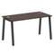 Metal System Стол письменный на А-образном м/к БА.СП-3 Венге Цаво/Металл Антрацит 1400*720*750