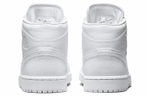 Кроссовки Jordan Air Jordan 1 Mid Triple White (Женская размерная сетка)