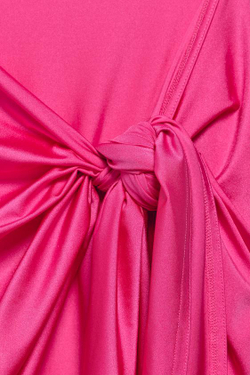 ZARA X MARISA BERENSON ОДНОТОННОЕ ПАРЕО ИЗ СМЕСИ ПОЛИАМИДА, ЦВЕТ ФУКСИИ