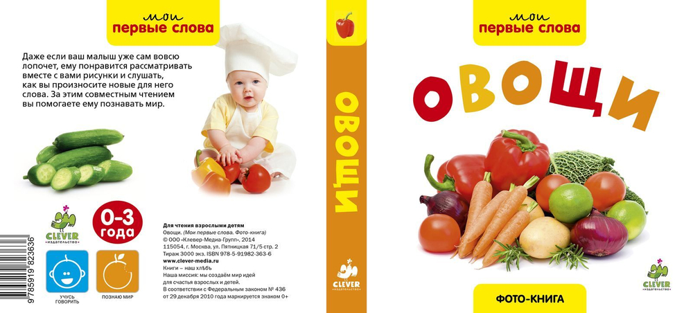 Мои первые слова. Фото-книга. Овощи МИНИ
