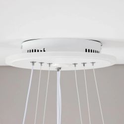 Citilux Неон Смарт CL731A330E RGB Умная подвесная люстра Белая