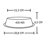 Миска "efox" для питомцев из нержавеющей стали, форма конус