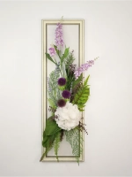 Искусственные цветы для декора стен