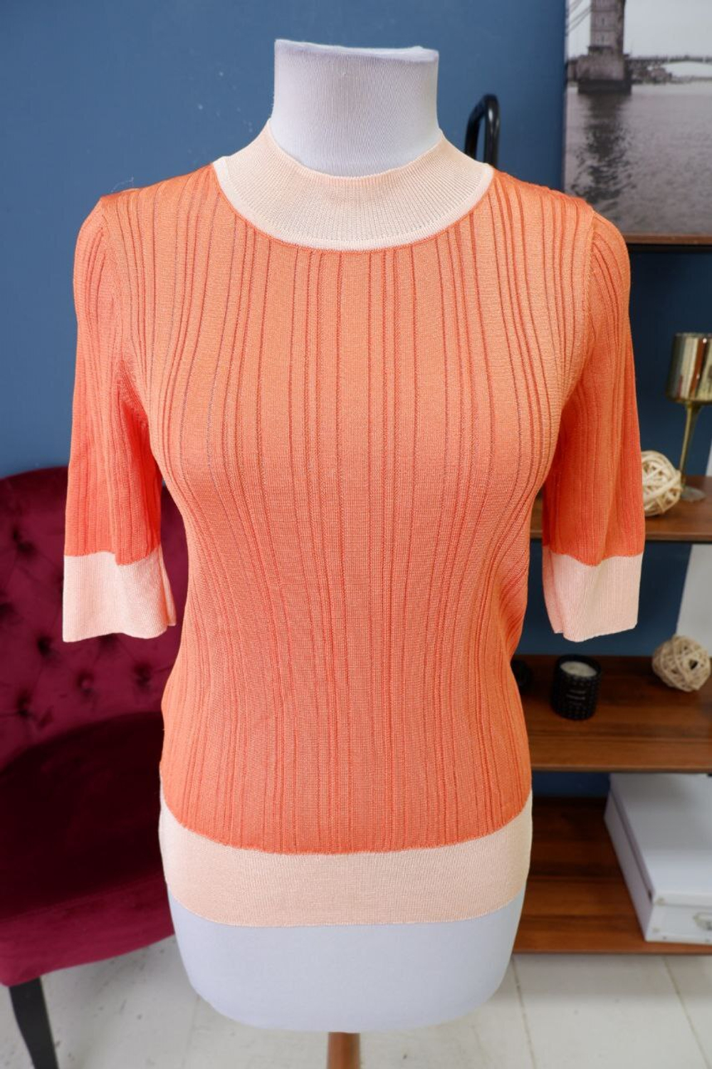 Джемпер Mango с коротким рукавом 46 размер